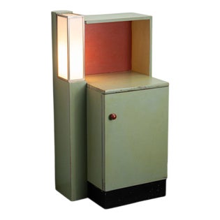 Modernist Cabinet with Lamp, 1920s For Sale