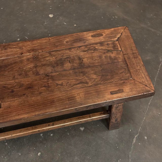 18th Century Country French Rustic Oak Coffee Table For Sale - Image 18 of 18