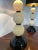 Murano Black and Ivory Glass Table Lamps, 2000s, Set of 2 For Sale - Image 3 of 6
