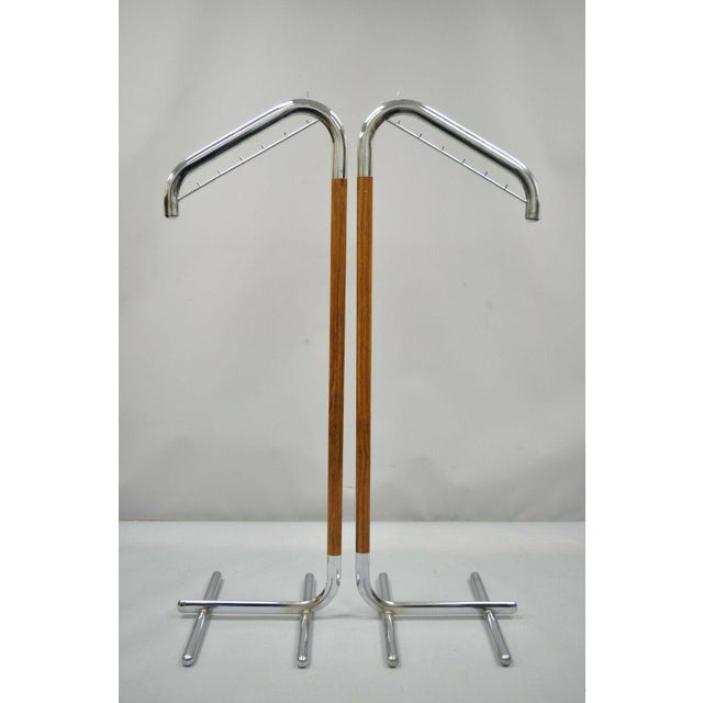 Vintage Italian Mid Century Modern Chrome Metal Clothing ...