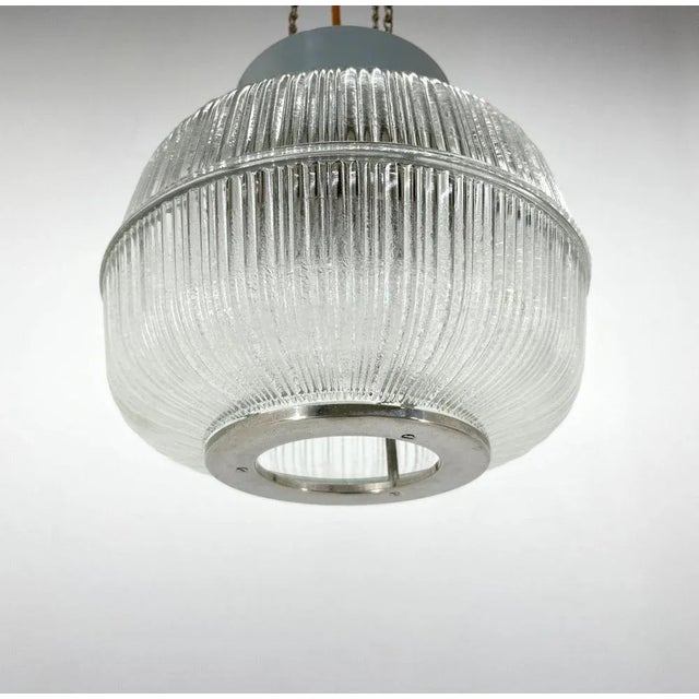 Glass & Metal Pendant, Czechoslovakia, 1960s For Sale - Image 3 of 9