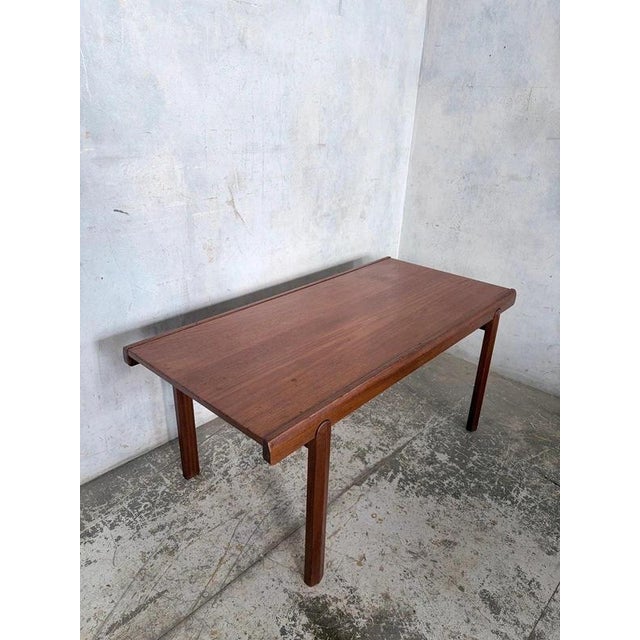 Mid-Century Modern Danish Teak Coffee Table with Rounded Legs For Sale - Image 6 of 7