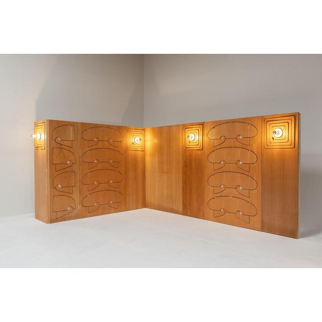 Exceptional and highly important modular wall unit from the celebrated "Aggregabili" series, designed by the Turin-based...
