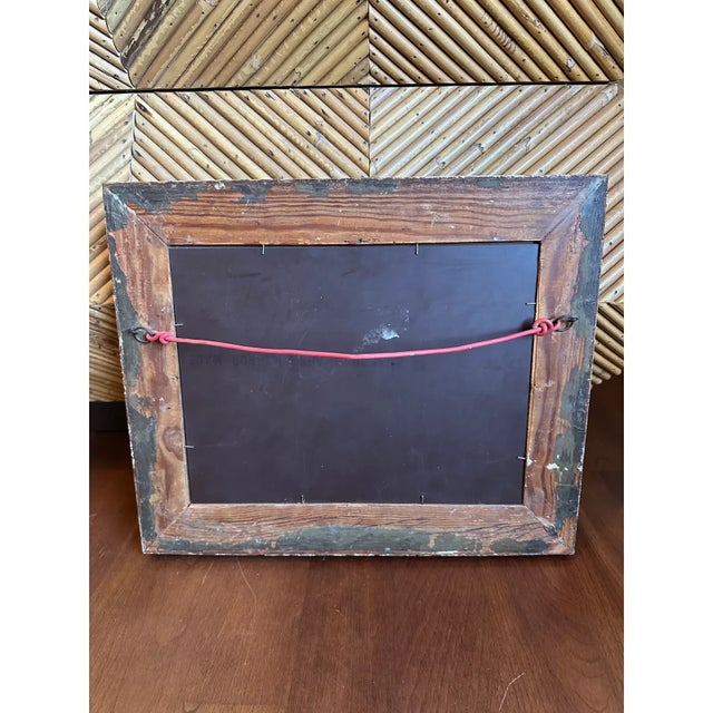Vintage Neoclassic Carved Wood Wall Mirror - Made in England For Sale - Image 11 of 12