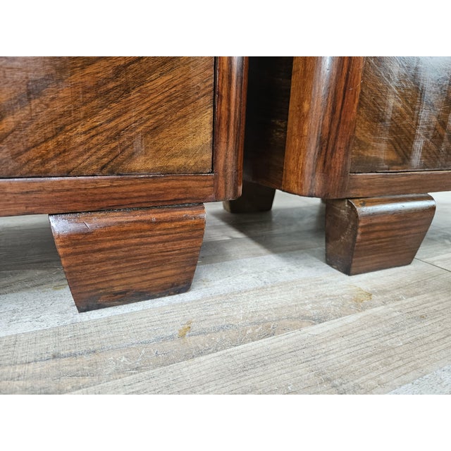 Art Deco Bedside Tables in Briar Root and Bakelite, 1940, Set of 2 For Sale - Image 17 of 18