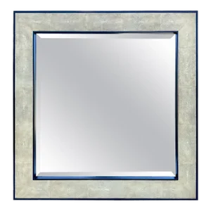 JMF Style Shagreen Framed Square Mirror by Ron Seff