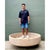 Mid 20th Century Vintage Monumental Stone Disc Garden Planter For Sale - Image 5 of 11
