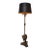 French Empire Ostriches Neoclassical Napoleonic Floor Lamp Marble, Bronze and Metals For Sale