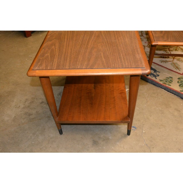 1960s Mid Century Modern Lane Teak Rectangle Coffee Table & 2 End / Side Tables 3 Piece Set For Sale - Image 14 of 18