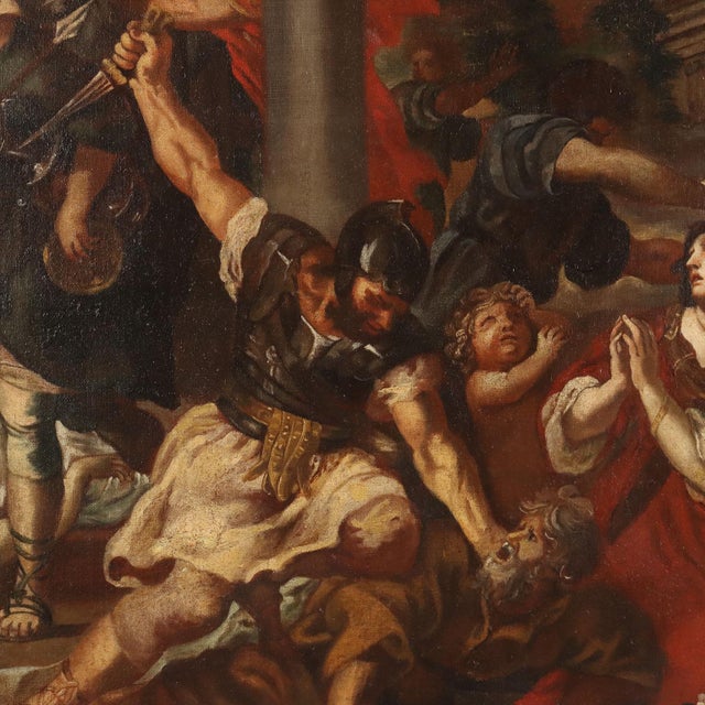 Follower of Pietro da Cortona, The Age of Iron, 17th Century, Oil on Canvas For Sale - Image 5 of 14