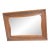 Vintage Wood Rectangle Mantel / Wall Mirror W/ Lattice Look & Rope Twist Frame For Sale