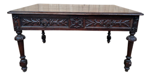 Large Louis XIII Style Center Table in Fir
