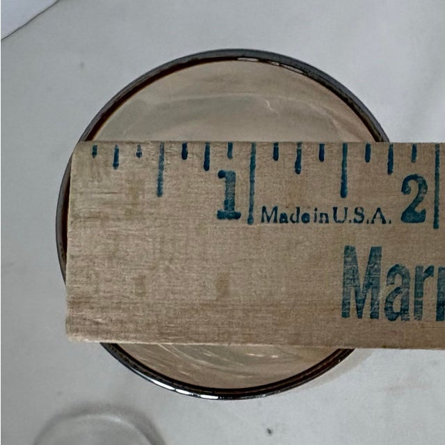 Mid 20th Century Vintage Amber Champagne Flutes | Mid-Century Blush Stemware - a Pair For Sale - Image 5 of 6