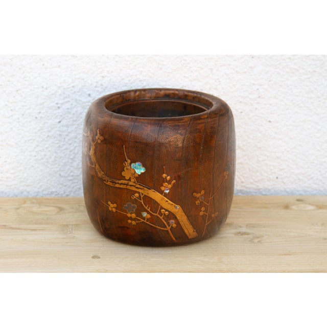 Bird & Blossom Inlay Japanese Hibachi Bowl For Sale In Los Angeles - Image 6 of 9