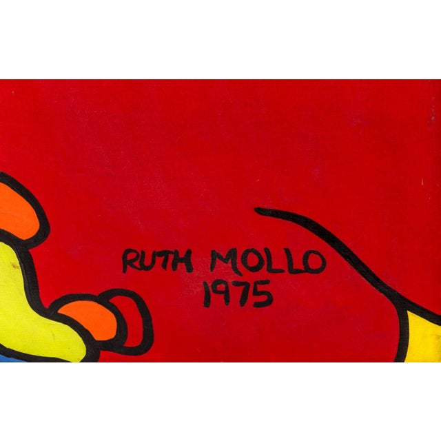 Ruth Mollo Untitled Acrylic on Canvas, 1975 For Sale In New York - Image 6 of 7