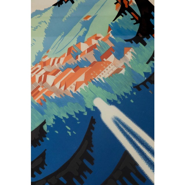 Vintage Plumbieres Les Bains Poster For Sale - Image 4 of 8