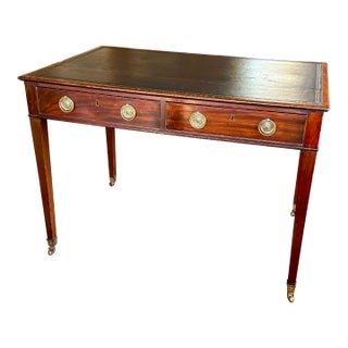 Stately Georgian Two-Drawer Writing Table, Circa 1860 For Sale