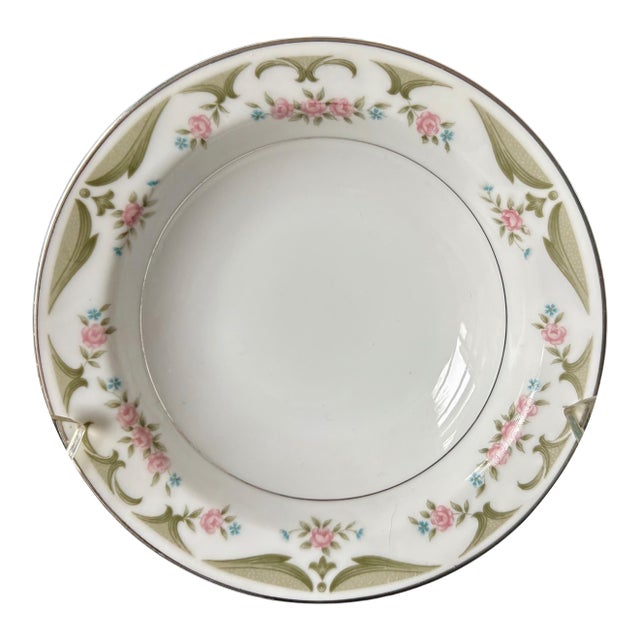 Vintage Dessert Fruit Bowls by Wyndham China - Lizbeth 341 Pattern - Pink Roses. 5" For Sale