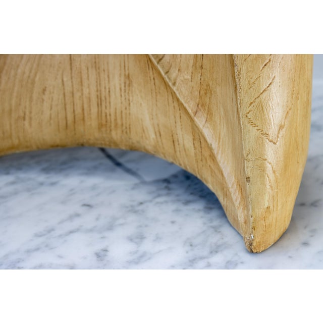 Animal Skin Mid-Century Modern Organic Sculptural Ceramic Lamp After Heifetz With Horsehair Shade For Sale - Image 7 of 10