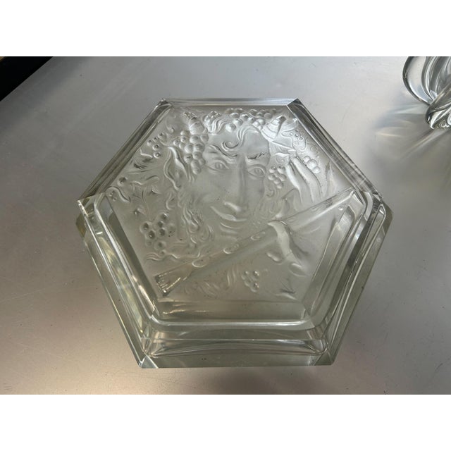 Art Deco Crystal Candy Dish, 1950s For Sale - Image 3 of 7