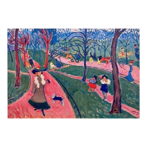Andre Derain Vintage 1948 Fauvism Limited Edition French Fine Art Lithograph Print " Hyde Park " 1906