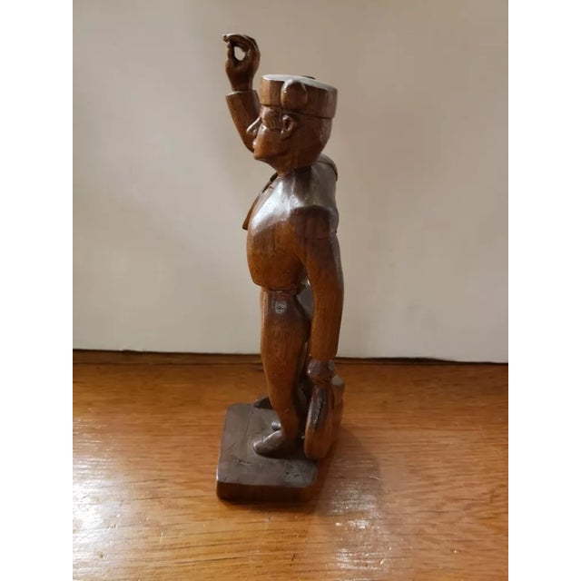 This is a 1968 Handmade Wooden Matador Figurine. It measures 9 1/2" high, 2 1/2" wide and 3" deep. The piece is in very...