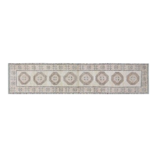 Oushak Hand Knotted Wool Rug, 2'8"x12'8" For Sale