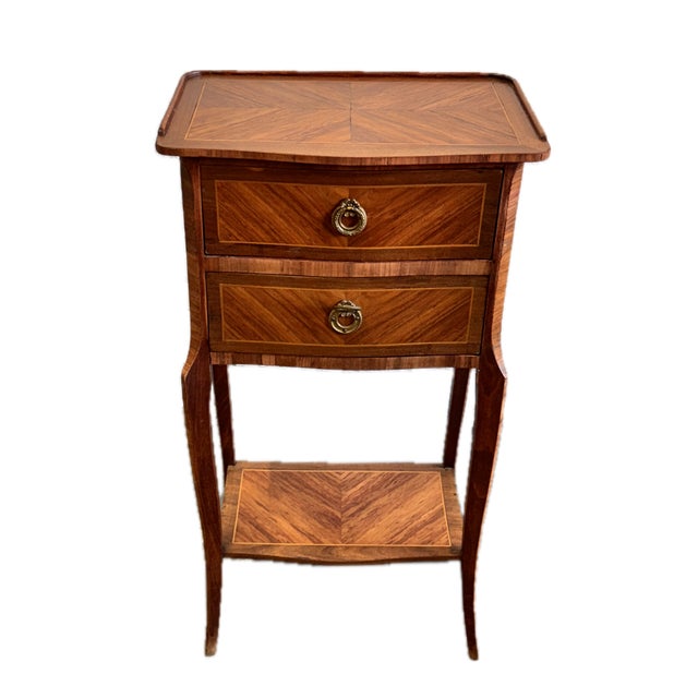 19th Century Louis XV Style Marquetry Side Table For Sale - Image 4 of 5