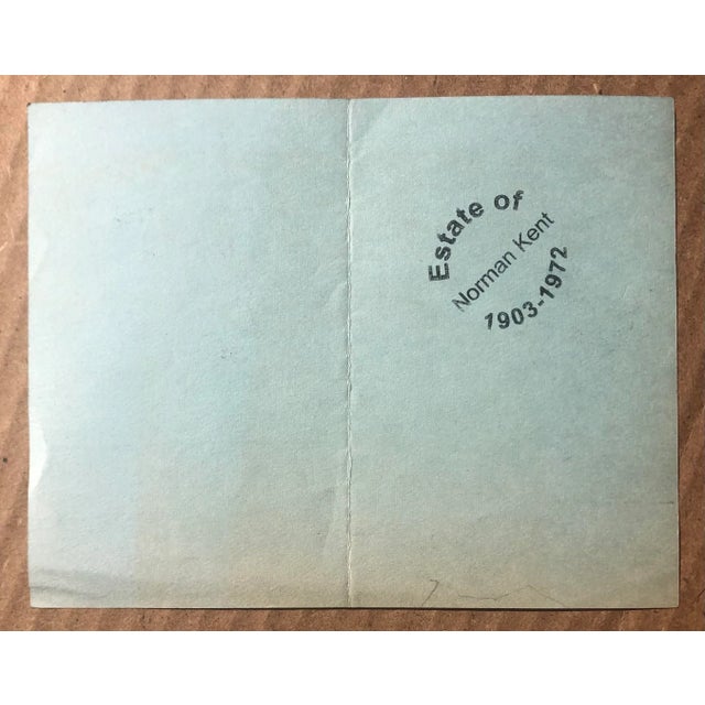 American 1950s Norman Kent Landscape Drawing For Sale - Image 3 of 3