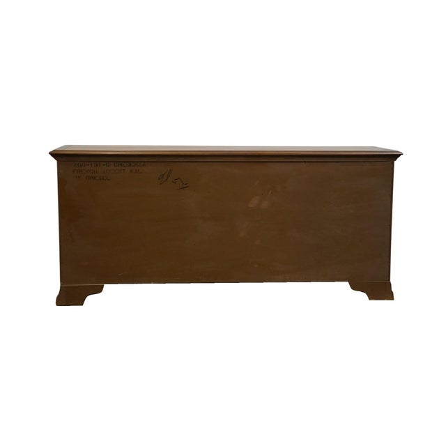 Drexel Furniture Solid Pecan Italian Mediterranean Style 68" Buffet Sideboard For Sale - Image 10 of 11