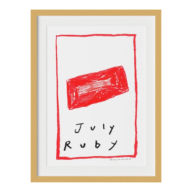 July Ruby Birthstone Print by Tatiana Alida For Sale