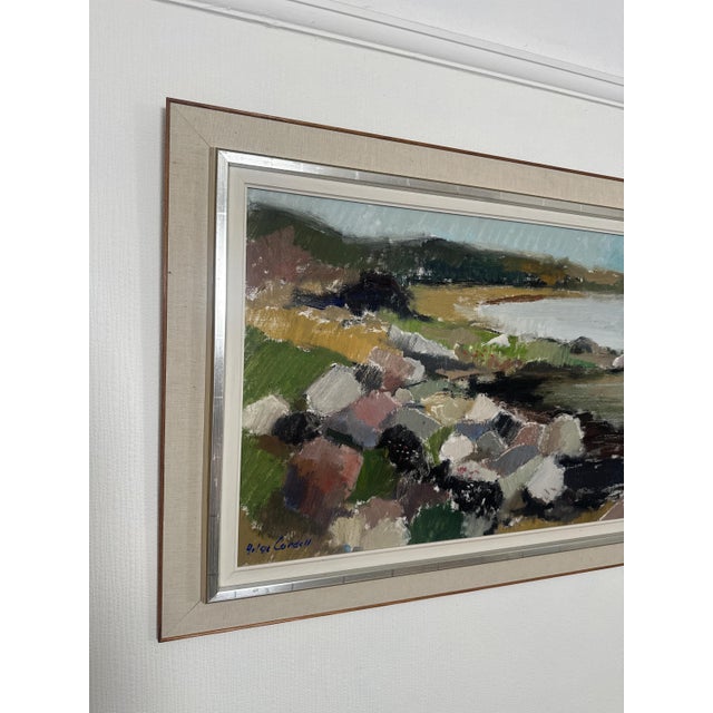 Helge Cardell, Coast, 1950s, Oil on Canvas, Framed For Sale - Image 12 of 18