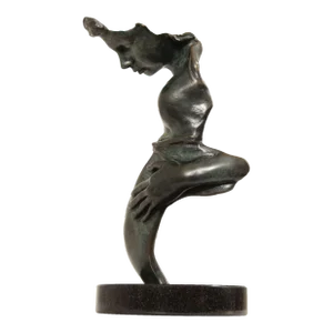 Bronze Contemporary Sculpture of Mother, Signed