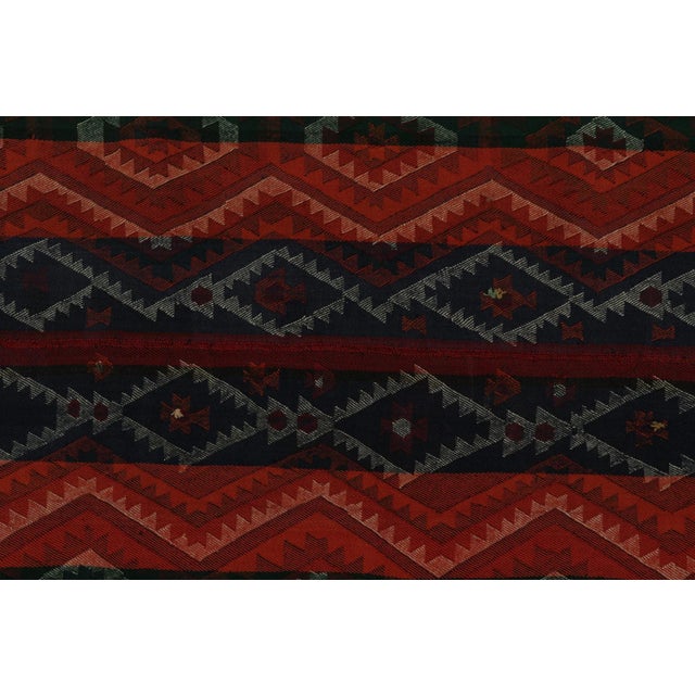 Vintage Persian Shiraz Tribal Kilim in Colorful Geometric Patterns - Rug & Kilim For Sale In New York - Image 6 of 8