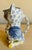 Vintage Mid Century Blue & White Hand Painted Ceramic Owl Pitcher For Sale - Image 10 of 11