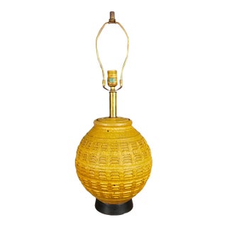 1960s Bob Kinzie for Affiliated Craftsmen Stoneware Pottery Table Lamp For Sale
