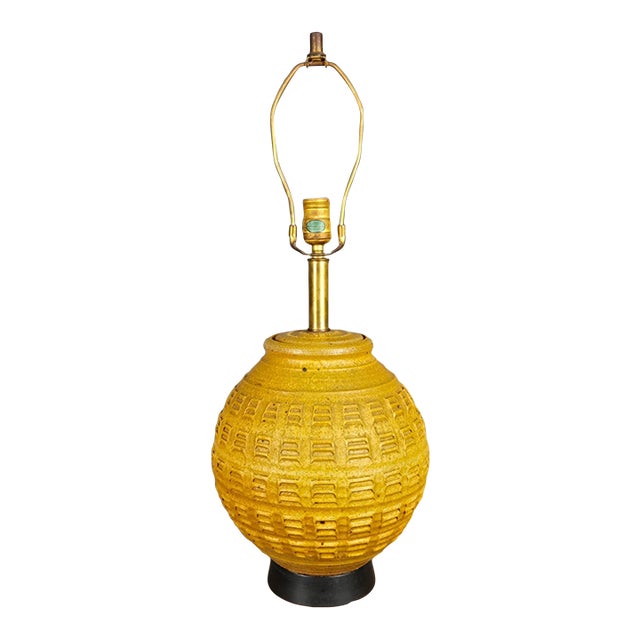 1960s Bob Kinzie for Affiliated Craftsmen Stoneware Pottery Table Lamp For Sale