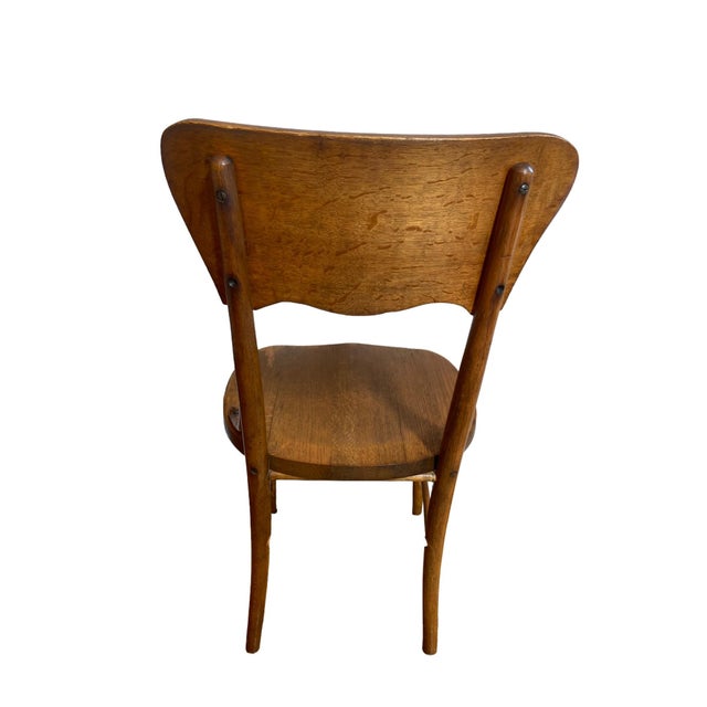American Antique Oak Bentwood Chair For Sale - Image 3 of 5
