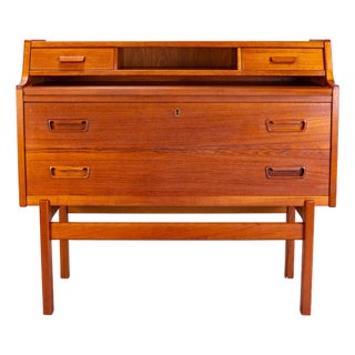 Danish Teak Secretaire by Arne Wahl Iversen for Vinde Møbelfabrik, 1960s For Sale
