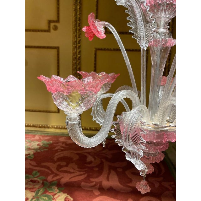 20th Century Mouth Blown Murano Chandelier, Italy For Sale - Image 11 of 18