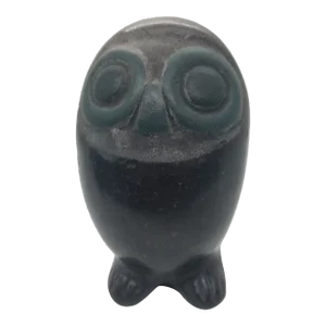 Vintage Hand Carved Scribed Mexican Owl Folk Art Pottery