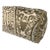 Gold and Cream Bolster Pillow in Quadrille Fabric For Sale