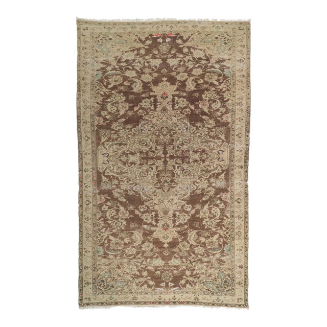 Antique-Worn Persian Faridan Rug - 07'05 X 12'03 For Sale