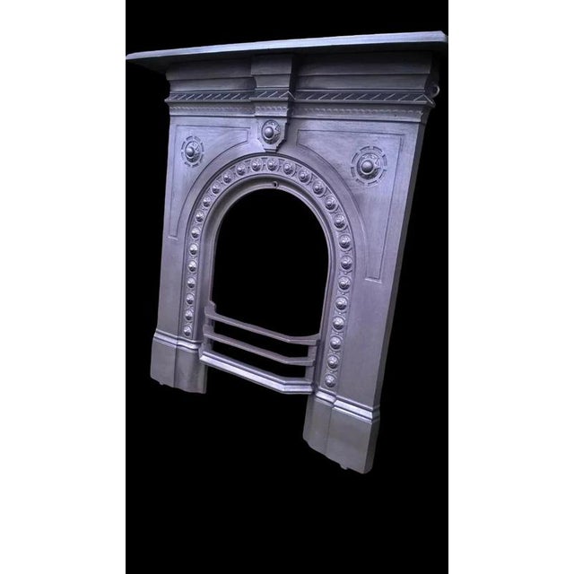 A striking late 19th-century Victorian cast iron combination fireplace, reclaimed from a period property in Morningside,...