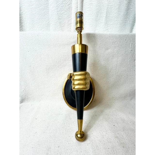 Fabulous pre-owned hardwired Jonathan Adler discontinued Art Deco sconce. Sold individually. I have seven in my inventory....