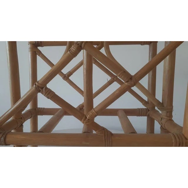 1950s 1950s Chippendale Bamboo Magazine Rack For Sale - Image 5 of 7