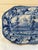 English Incredibly Rare Antique 19th Century Blue & White Enoch Wood Transfer-Printed Landscape Platter “Kenmount Dumfriesshire” Scotland Circa 1820’s For Sale - Image 3 of 12