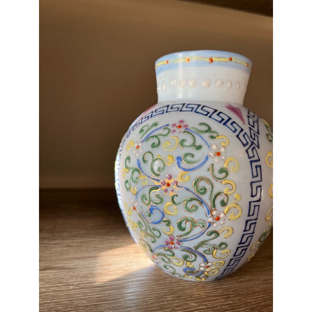 Moroccan Antique Thomas Webb Moroccan Glass Vase For Sale - Image 3 of 14