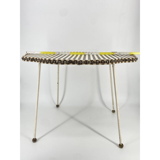 Mid-Century Striped Tray or Side Table, 1950 For Sale - Image 16 of 17