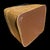 1990s Vintage MCM Cube Square Vinyl Beige Foot Rest Ottoman For Sale - Image 5 of 9